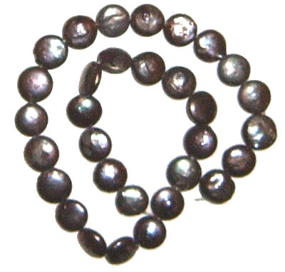 Black 12-13mm Coin Pearls